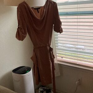 BCBGMaxAzria Tan Long Sleeve Dress
